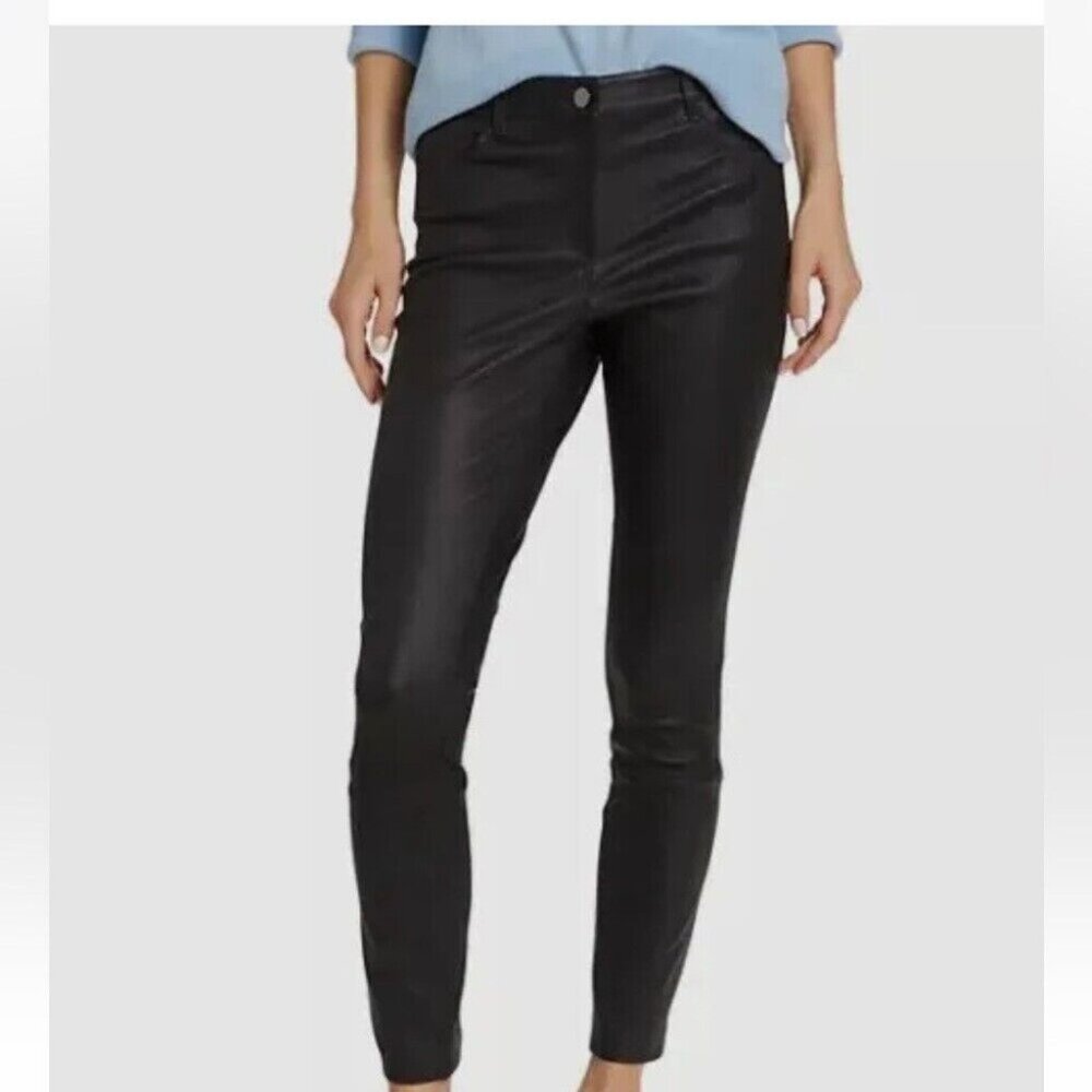 Theory 5- Pocket Ladies Leather Pants
